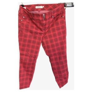 Black & Red Plaid Straight Leg Torrid Jeggings - 20S